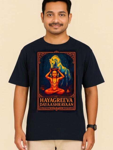 Oversized Tee - Hayagreeva Dayaashrayaan - Vadiraja Guru