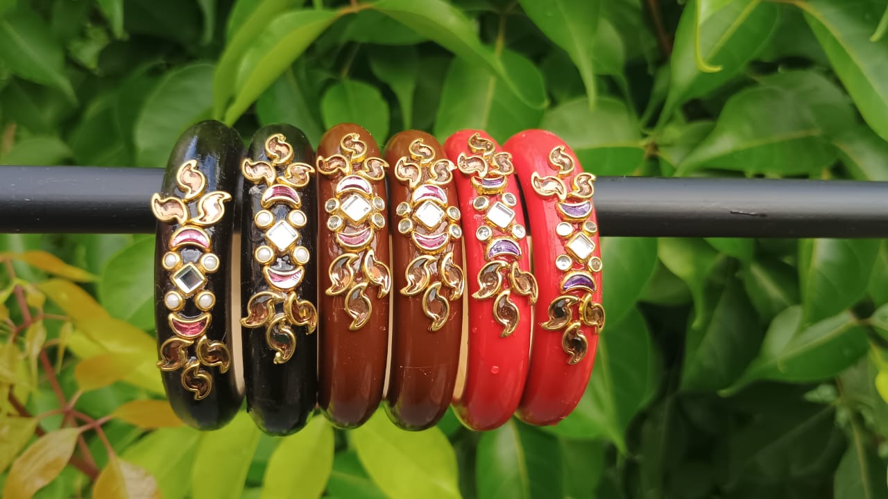 Mrignaini - 3 Pair Combo - Indra Design ( 3 pairs - 6pieces ) - Image 2