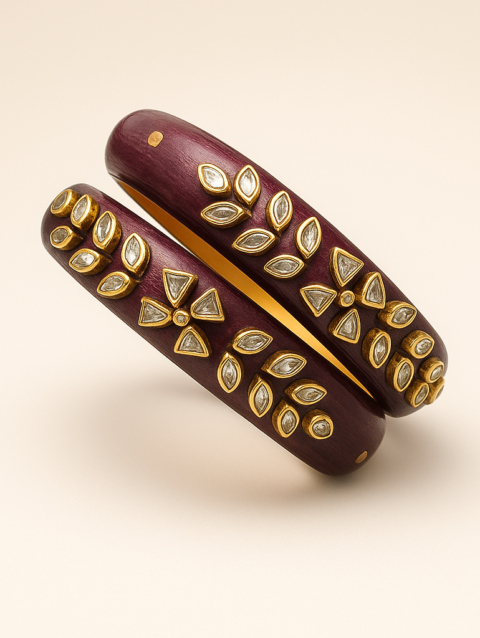 Mrignaini- Plum Indra - Bangle Pair(2 pieces)