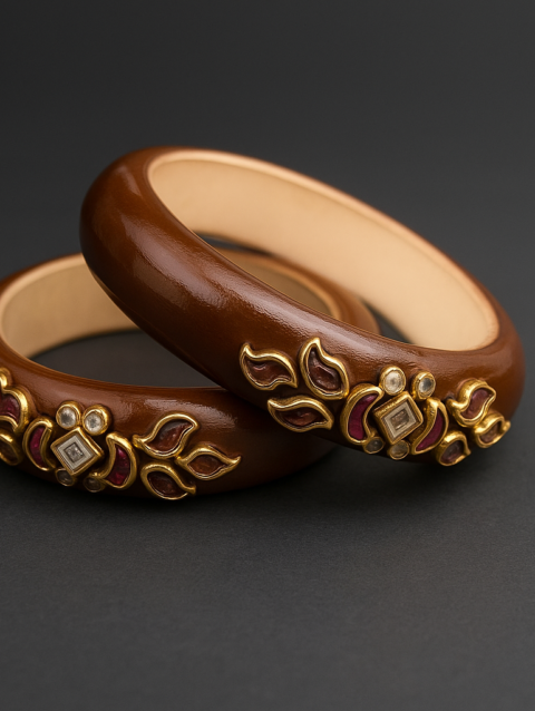Mrignaini - Brown Indra - Bangle Pair (2 pieces)