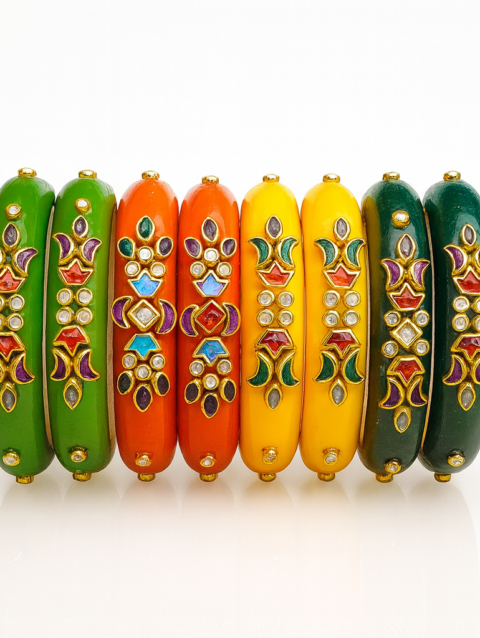 Mrignaini - Combo 4 Pairs - Indra Design ( 4 Pairs - 8pieces )