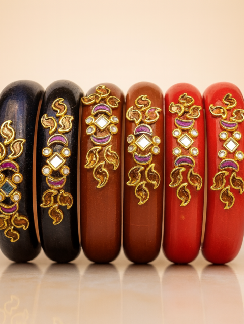 Mrignaini - 3 Pair Combo - Indra Design ( 3 pairs - 6pieces )